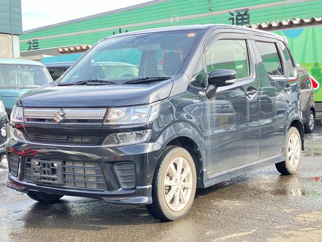 ワゴンＲ ハイブリッドＦＺ　衝突被害軽減ブレーキ　スマートキー　プッシュスタート　ＬＥＤヘッドライト　電動格納ミラー　オートライト　オートハイビーム　シートヒーター　マイルドハイブリッド　純正ナビゲーション　フルタイム４ＷＤ（5枚目）