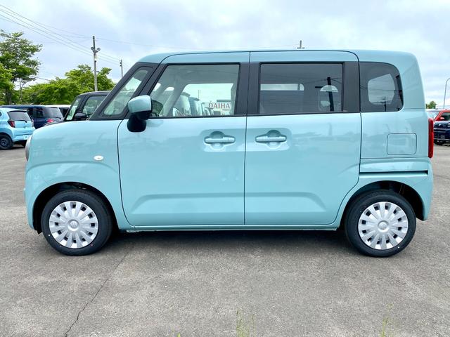 ワゴンＲスマイル Ｇ　届出済み未使用車　両側スライドドア　デュアルカメラブレーキサポート　キーレスエントリー　電動格納ミラー　シートヒーター　イージークローザー　ハロゲンヘッドライト　フルタイム４ＷＤ（4枚目）