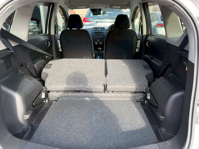 ノート Ｘ　ＦＯＵＲ　４ＷＤ／純正ナビ／フルセグＴＶ／バックカメラ／ドラレコ／ＥＴＣ／ワンオーナー車／走行距離１１０００キロ／衝突被害軽減ブレーキ／スマートキー／プッシュスタート／車検整備付／アップルあんしんライト保証１年（41枚目）