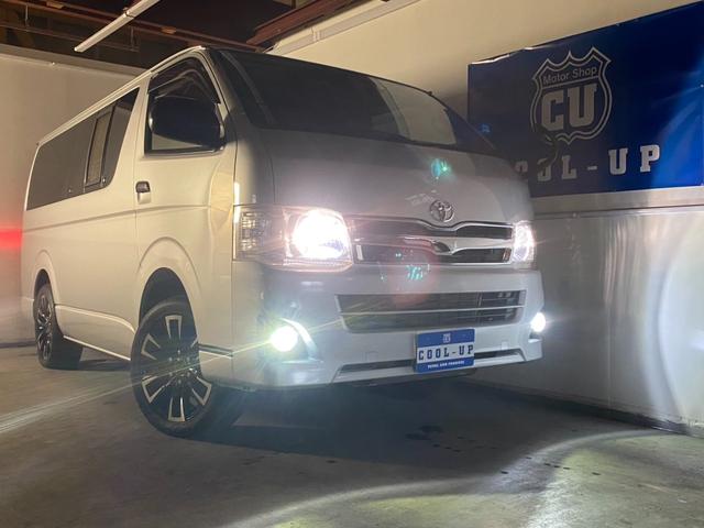 レジアスエースバン ロングＤＸ　ＧＬパッケージ　４ＷＤ・カロッツェリアメモリーナビフルセグテレビ・ＣＤ・ＤＶＤ・Ｂｌｕｅｔｏｏｔｈ・バックカメラ・社外１７インチ・ＳＯＲＥＸヒッチメンバー・リヤヒーター・キーレス・寒冷地仕様・６人乗り（2枚目）