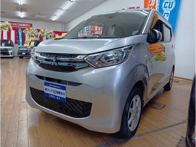 ｅＫワゴン Ｍ　４ＷＤ・純正メモリ―ナビフルセグテレビ・衝突軽減ブレーキ・横滑り防止装置・アイドリングストップ・フロントシートヒーター・ライトレベライザー・キーレスエントリー・ＥＴＣ（3枚目）