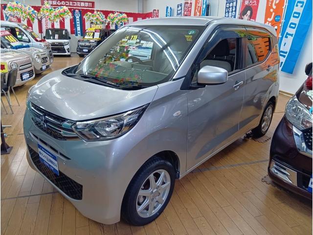 ｅＫワゴン Ｍ　４ＷＤ・純正メモリ―ナビフルセグテレビ・衝突軽減ブレーキ・横滑り防止装置・アイドリングストップ・フロントシートヒーター・ライトレベライザー・キーレスエントリー・ＥＴＣ（4枚目）