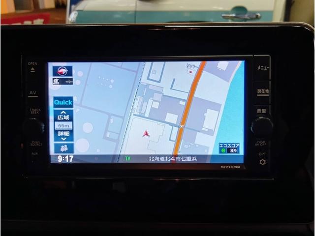 ｅＫワゴン Ｍ　４ＷＤ・純正メモリ―ナビフルセグテレビ・衝突軽減ブレーキ・横滑り防止装置・アイドリングストップ・フロントシートヒーター・ライトレベライザー・キーレスエントリー・ＥＴＣ（42枚目）