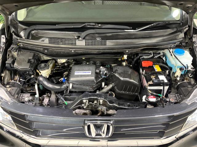 N-WGNカスタム G 4WD 禁煙車 スマートキー HIDヘッド フォグ ETC ステアリングスイッチ オートライト オートエアコン 横滑り防止装置 純正14インチAW USB 革巻きステアリング 盗難防止システム(18枚目)