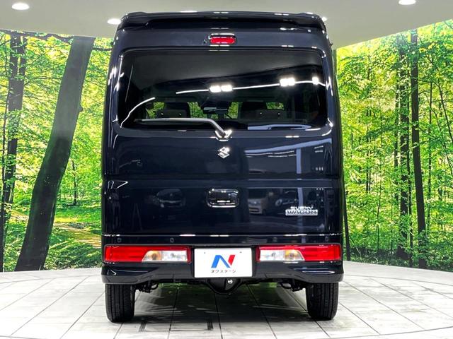 エブリイワゴン PZターボスペシャル 4WD 届出済未使用車 両側電動ドア オートステップ クリアランスソナー シートヒーター 衝突軽減 LEDライト フォグ オートライト リアヒーター ステアリングスイッチ 純正14インチAW USB(16枚目)