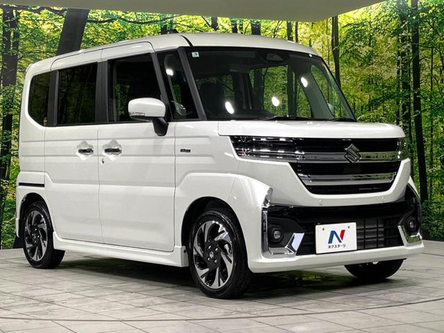 スペーシアカスタム ハイブリッドＸＳ　４ＷＤ　届出済未使用車　両側電動ドア　ステアリングヒーター　シートヒーター　レーダークルーズ　衝突軽減　ＬＥＤライト・フォグ　合皮シート　サーキュレーター　後席アームレスト　純正１５インチＡＷ　ＵＳＢ（17枚目）