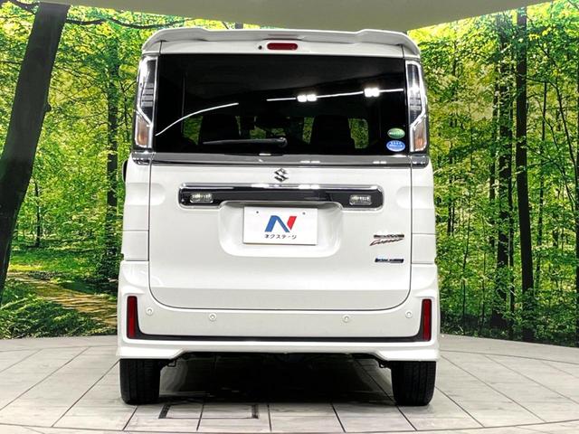 スペーシアカスタム ハイブリッドXSターボ 純正ナビ 両側電動ドア 衝突軽減 パドルシフト クルコン ドラレコ Bluetooth フルセグ CD DVD シートヒーター LEDヘッド&フォグ 革巻きステアリング 純正15インチAW(16枚目)