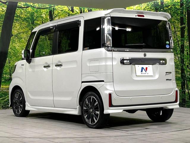 スペーシアカスタム ハイブリッドXSターボ 純正ナビ 両側電動ドア 衝突軽減 パドルシフト クルコン ドラレコ Bluetooth フルセグ CD DVD シートヒーター LEDヘッド&フォグ 革巻きステアリング 純正15インチAW(18枚目)