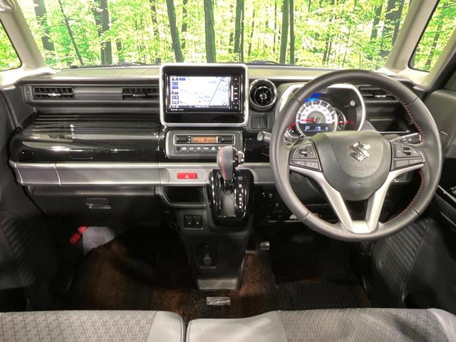 スペーシアカスタム ハイブリッドＸＳターボ　４ＷＤ　ターボ　ＳＤナビ　両側電動ドア　バックカメラ　寒冷地仕様　衝突軽減　禁煙車　ハーフレザーシート　ドラレコ　コーナーセンサー　シートヒーター　ＬＥＤヘッド　ＥＴＣ　クルコン　スマートキー（3枚目）