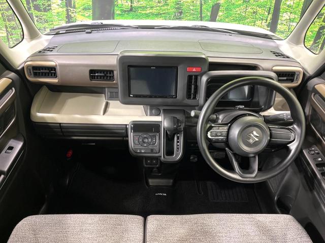 スペーシア ハイブリッドＧ　４ＷＤ　純正ナビ　衝突軽減　禁煙車　ドラレコ　寒冷地仕様　シートヒーター　スライドドア　コーナーセンサー　スマートキー　ＬＥＤヘッド　オートライト　ステアリングスイッチ　アイドリングストップ（3枚目）