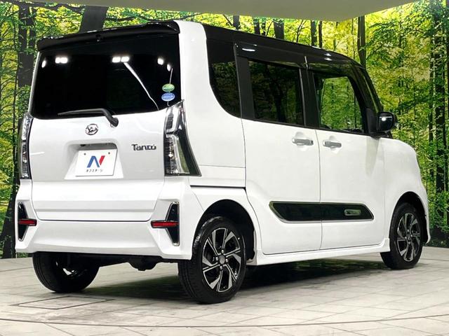 タント カスタムXセレクション 4WD 2トーン 両側電動ドア 純正9型ナビ バックカメラ 衝突軽減 禁煙車 ハーフレザーシート シートヒーター コーナーセンサー LEDヘッド 純正14インチアルミ オートハイビーム(54枚目)