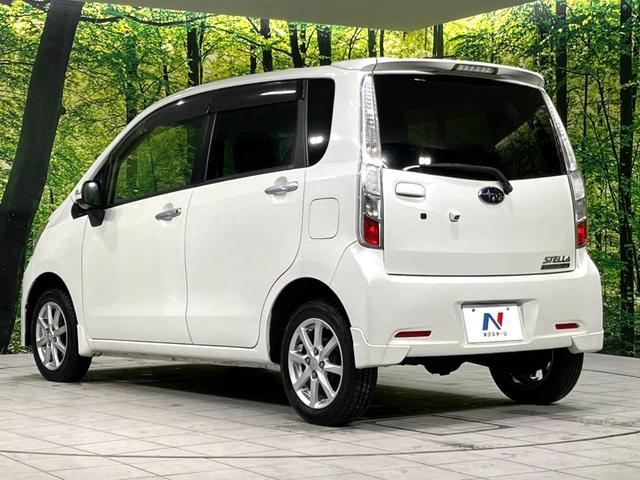 ステラ カスタムＲ　４ＷＤ　ＳＤナビ　寒冷地仕様　禁煙車　スマートキー　オートエアコン　ＨＩＤヘッド　純正１４インチＡＷ　スマートキー　フロントフォグランプ　ＣＤ／ＤＶＤ再生　地デジＴＶ　盗難防止システム　衝突安全ボディ（25枚目）