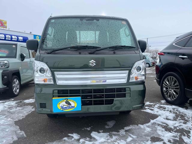 キャリイトラック KC 4WD AT 衝突被害軽減システム クリアランスソナー レーンアシスト アイドリングストップ ESC エアコン パワーウィンドウ(2枚目)