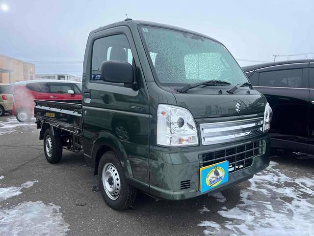 キャリイトラック KC 4WD AT 衝突被害軽減システム クリアランスソナー レーンアシスト アイドリングストップ ESC エアコン パワーウィンドウ(3枚目)