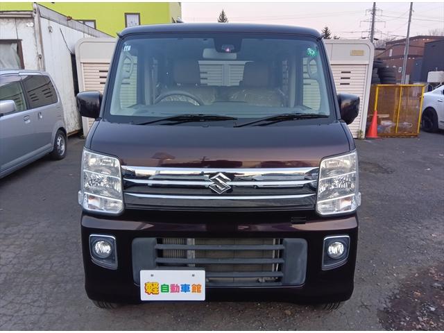 エブリイワゴン ＰＺターボ　４ＷＤ　標準ルーフ　衝突軽減ブレーキ　　片側パワースライドドア　スマートキー　ＥＴＣ　シートヒーター　ＨＩＤヘッドライト　純正アルミホイール　誤発進抑制装置　横滑り防止装置（6枚目）