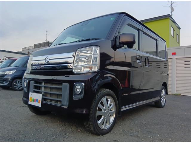 エブリイワゴン ＰＺターボ　４ＷＤ　標準ルーフ　衝突軽減ブレーキ　　片側パワースライドドア　スマートキー　ＥＴＣ　シートヒーター　ＨＩＤヘッドライト　純正アルミホイール　誤発進抑制装置　横滑り防止装置（13枚目）