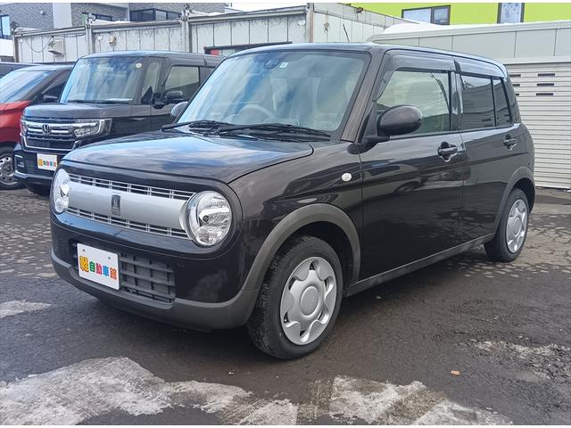 アルトラパン Ｌ　４ＷＤ　衝突軽減ブレーキ　スマートキー　アイドリングストップ　ＣＤ　シートヒーター　ミラーヒーター　誤発進抑制装置　横滑り防止装置　ＡＢＳ　禁煙車（2枚目）