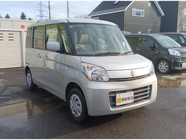 スペーシア Ｇ　４ＷＤ　スマートキー　アイドリングストップ　シートヒーター　ミラーヒーター　ＣＤ　禁煙車（4枚目）