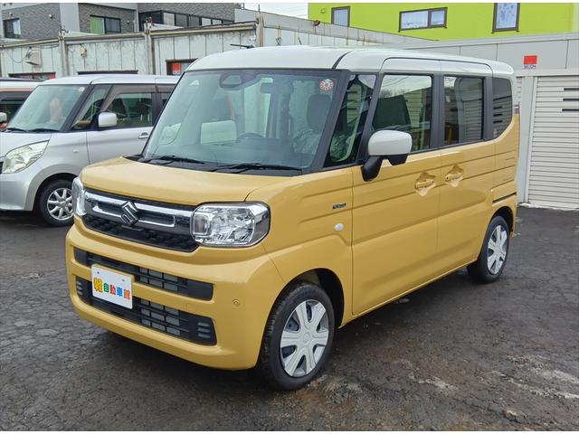 スペーシア ハイブリッドＸ　４ＷＤ　届出済未使用車　衝突軽減ブレーキ　両側パワースライドドア　スマートキー　アイドリングストップ　ＬＥＤヘッドライト　シートヒーター　ミラーヒーター　誤発進抑制装置　横滑り防止装置（8枚目）