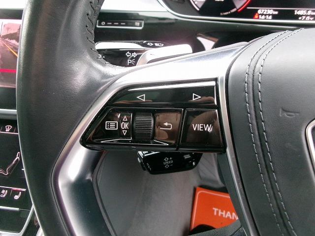 Ａ８ ５５ＴＦＳＩクワトロ　ハイブリッド　４ＷＤ　サンルーフ　本革シート　アラウンドビューモニター　インタークーラーターボ　全席シートヒーター＆パワーシート　ナビＴＶ　レーダー　ドラレコ　Ｐバックドア　ＥＴＣ　イージークローザー（13枚目）
