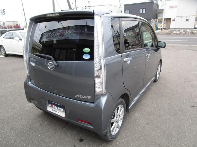 ムーヴ カスタム　Ｘ　ＳＡ　４ＷＤ　ダブルエアバック　ＡＢＳ　スマートキー＆プッシュスタート　純正アルミ　ＨＩＤライト　フォグ　ミラーヒーター　ウインカーミラー　イモビライザーセキュリティーアラーム（6枚目）