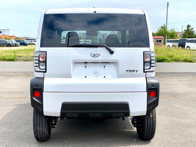 タフト Ｘ　届出済み未使用車　スマートアシスト　ＬＥＤヘッドライト　オートライト　オートハイビーム　電動パーキングブレーキ　ブレーキホールド　アイドリングストップ　ガラスルーフ　オーディオレス　４ＷＤ（8枚目）