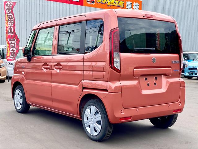 スペーシア ハイブリッドＧ　届出済み未使用車　両側スライドドア　デュアルセンサーブレーキサポートＩＩ　ＬＥＤヘッドライト　オートライト　オートハイビーム　クリアランスソナー　アイドリングストップ　フルタイム４ＷＤ（7枚目）