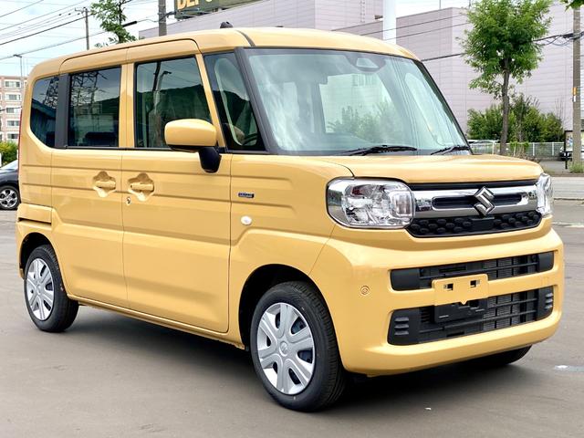 スペーシア ハイブリッドＧ　届出済み未使用車　両側スライドドア　デュアルセンサーブレーキサポートＩＩ　ＬＥＤヘッドライト　オートライト　オートハイビーム　クリアランスソナー　アイドリングストップ　フルタイム４ＷＤ（14枚目）
