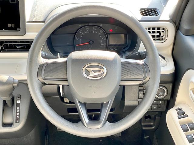 ムーヴキャンバス ストライプスX 届出済み未使用車 スマートアシスト 両側電動スライドドア イージークローザー スマートキー プッシュスタート ハロゲンヘッドライト 電動格納ミラー オーディオレス クリアランスソナー フルタイム4WD(21枚目)