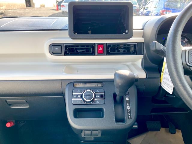 ムーヴキャンバス ストライプスX 届出済み未使用車 スマートアシスト 両側電動スライドドア イージークローザー スマートキー プッシュスタート ハロゲンヘッドライト 電動格納ミラー オーディオレス クリアランスソナー フルタイム4WD(33枚目)