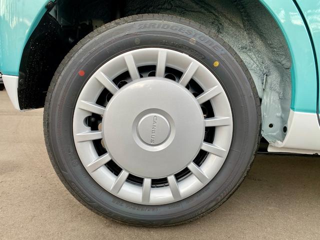 ムーヴキャンバス ストライプスX 届出済み未使用車 スマートアシスト 両側電動スライドドア イージークローザー スマートキー プッシュスタート ハロゲンヘッドライト 電動格納ミラー オーディオレス クリアランスソナー フルタイム4WD(44枚目)