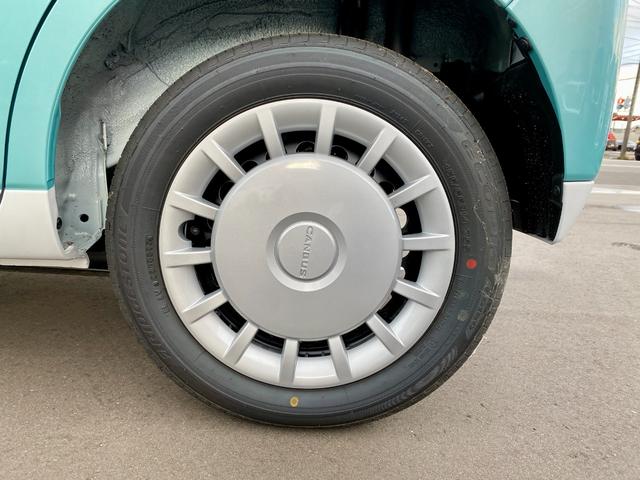 ムーヴキャンバス ストライプスX 届出済み未使用車 スマートアシスト 両側電動スライドドア イージークローザー スマートキー プッシュスタート ハロゲンヘッドライト 電動格納ミラー オーディオレス クリアランスソナー フルタイム4WD(45枚目)