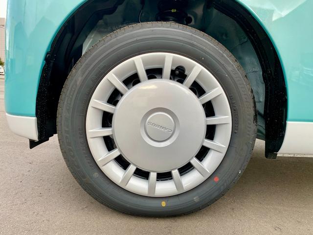 ムーヴキャンバス ストライプスX 届出済み未使用車 スマートアシスト 両側電動スライドドア イージークローザー スマートキー プッシュスタート ハロゲンヘッドライト 電動格納ミラー オーディオレス クリアランスソナー フルタイム4WD(46枚目)