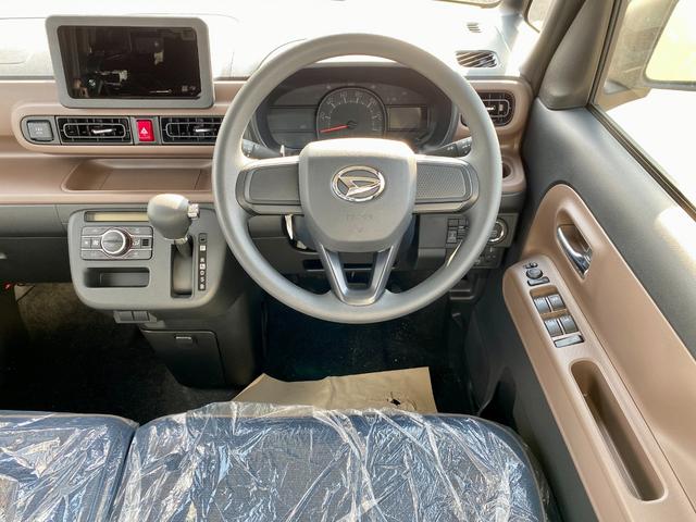 ムーヴキャンバス セオリーX 届出済み未使用車 スマートアシスト 両側電動スライドドア イージークローザー スマートキー プッシュスタート ハロゲンヘッドライト 電動格納ミラー オーディオレス クリアランスソナー フルタイム4WD(21枚目)