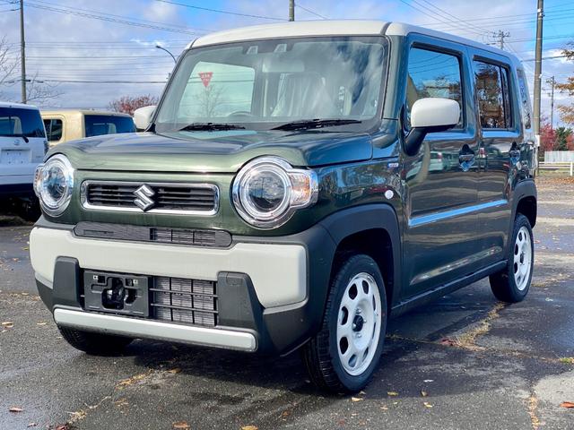 ハスラー ハイブリッドG 届出済み未使用車 デュアルカメラブレーキサポート アダプティブクルーズコントロール マイルドハイブリッド スマートキー LEDヘッドライト オートライト シートヒーター フルタイム4WD(3枚目)