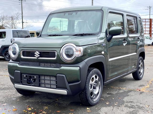 ハスラー ハイブリッドG 届出済み未使用車 デュアルカメラブレーキサポート アダプティブクルーズコントロール マイルドハイブリッド スマートキー LEDヘッドライト オートライト シートヒーター フルタイム4WD(3枚目)