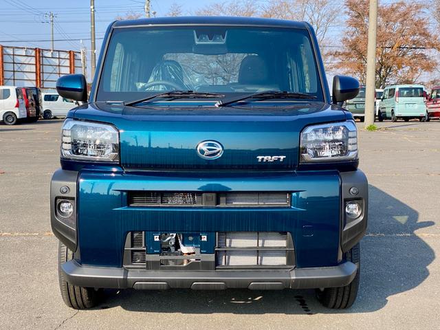 タフト G 届出済み未使用車 スマートアシスト オーディオレス ガラスルーフ LEDヘッドライト LEDフォグランプ オートライト 電動パーキングブレーキ ブレーキホールド アイドリングストップ 4WD(2枚目)