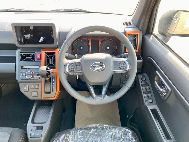 タフト G 届出済み未使用車 スマートアシスト オーディオレス ガラスルーフ LEDヘッドライト LEDフォグランプ オートライト 電動パーキングブレーキ ブレーキホールド アイドリングストップ 4WD(23枚目)