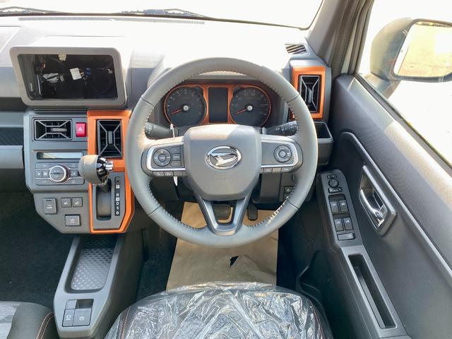 タフト G 届出済み未使用車 スマートアシスト オーディオレス ガラスルーフ LEDヘッドライト LEDフォグランプ オートライト 電動パーキングブレーキ ブレーキホールド アイドリングストップ 4WD(23枚目)