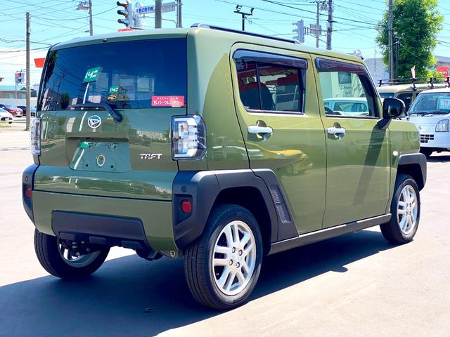 タフト G スマートアシスト レンタカーアップ ガラスルーフ 社外ナビゲーション バックカメラ ETC ドライブレコーダー LEDヘッドライト LEDフォグランプ 電動パーキングブレーキ ブレーキホールド 4WD(10枚目)