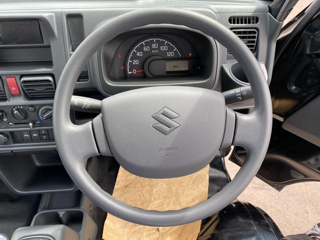 キャリイトラック KCエアコン・パワステ 届出済み未使用車 キーレスエントリー パートタイム4WD ハロゲンヘッドライト オートライト 純正スピーカー付きラジオ スチールホイール クリアランスソナー(34枚目)