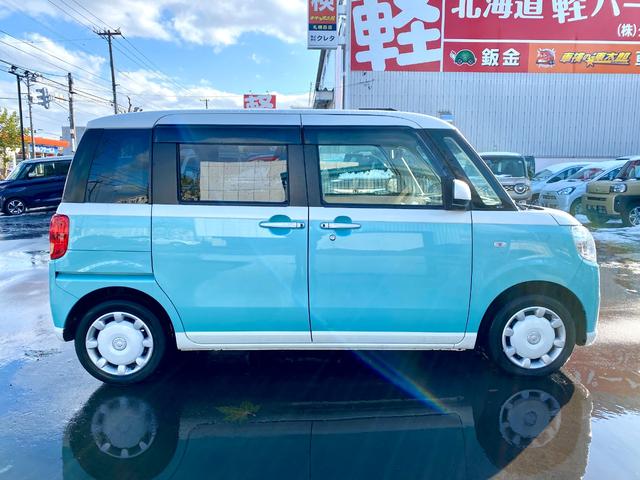 ムーヴキャンバス Ｘ　ＳＡＩＩＩ　スマートアシスト　スマートキー　プッシュスタート　両側電動スライドドア　電動格納ミラー　社外ナビゲーション　バックカメラ　アイドリングストップ　横滑り防止　フルタイム４ＷＤ（11枚目）