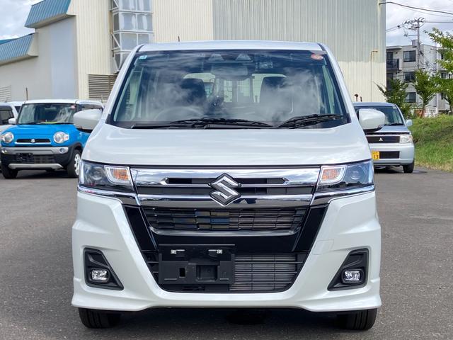 ワゴンＲカスタムＺ ハイブリッドＺＸ　ワンオーナー車　アップグレードパッケージ　デュアルカメラブレーキサポート　アダプティブクルーズコントロール　マイルドハイブリッド　社外ナビゲーション　バックカメラ　ＬＥＤヘッドライト　４ＷＤ（2枚目）