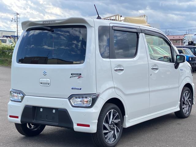 ワゴンＲカスタムＺ ハイブリッドＺＸ　ワンオーナー車　アップグレードパッケージ　デュアルカメラブレーキサポート　アダプティブクルーズコントロール　マイルドハイブリッド　社外ナビゲーション　バックカメラ　ＬＥＤヘッドライト　４ＷＤ（10枚目）