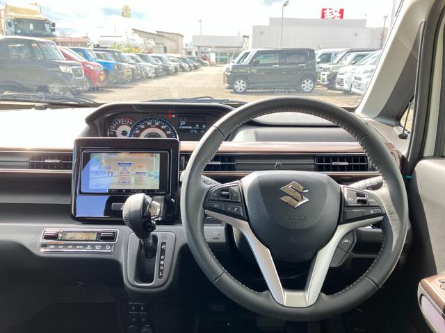 ワゴンＲカスタムＺ ハイブリッドＺＸ　ワンオーナー車　アップグレードパッケージ　デュアルカメラブレーキサポート　アダプティブクルーズコントロール　マイルドハイブリッド　社外ナビゲーション　バックカメラ　ＬＥＤヘッドライト　４ＷＤ（17枚目）