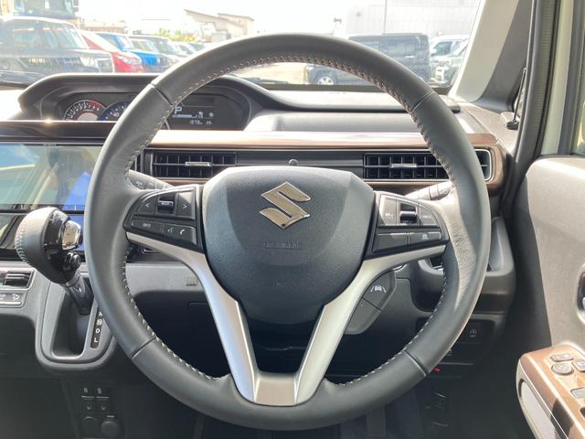 ワゴンＲカスタムＺ ハイブリッドＺＸ　ワンオーナー車　アップグレードパッケージ　デュアルカメラブレーキサポート　アダプティブクルーズコントロール　マイルドハイブリッド　社外ナビゲーション　バックカメラ　ＬＥＤヘッドライト　４ＷＤ（18枚目）