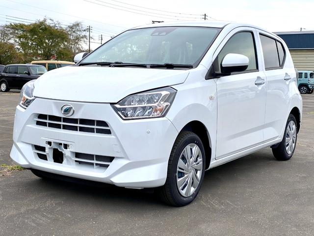 ミライース Ｘ　ＳＡＩＩＩ　届出済み未使用車　　スマートアシスト　キーレスエントリー　電動格納ミラー　クリアランスソナー　アイドリングストップ　横滑り防止　ＬＥＤヘッドライト　オートライト　オートハイビーム　オーディオレス（3枚目）