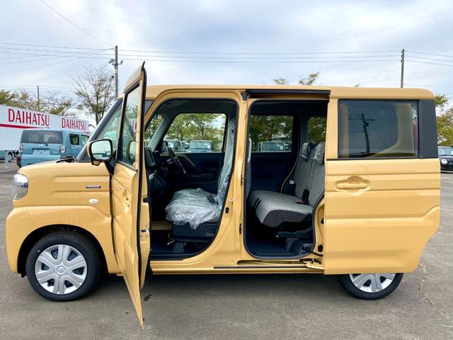 スペーシア ハイブリッドＧ　届出済み未使用車　両側スライドドア　デュアルセンサーブレーキサポートＩＩ　ＬＥＤヘッドライト　オートライト　オートハイビーム　オーディオレス　クリアランスソナー　シートヒーター　フルタイム４ＷＤ（6枚目）