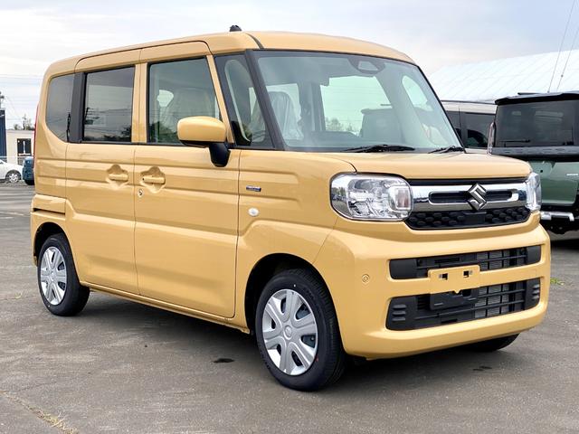 スペーシア ハイブリッドＧ　届出済み未使用車　両側スライドドア　デュアルセンサーブレーキサポートＩＩ　ＬＥＤヘッドライト　オートライト　オートハイビーム　オーディオレス　クリアランスソナー　シートヒーター　フルタイム４ＷＤ（14枚目）