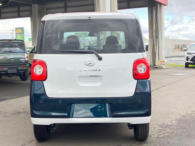 ムーヴキャンバス ストライプスX 届出済み未使用車 スマートアシスト 両側電動スライドドア イージークローザー スマートキー プッシュスタート 電動格納ミラー オーディオレス アイドリングストップ クリアランスソナー 4WD(9枚目)